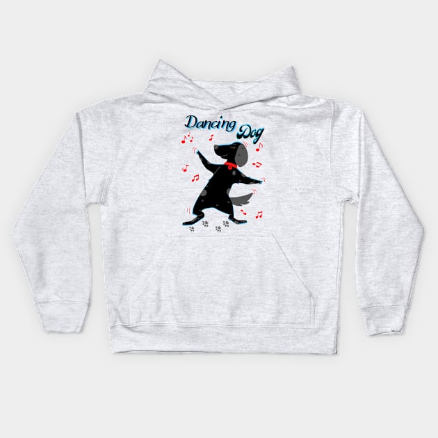 Dancing dog Kids Hoodie by BeatyinChaos